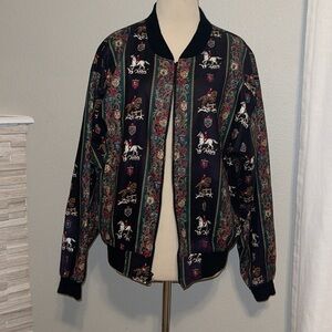 Vintage Infinity Chic jacket Black huntsmen. Size Fits All